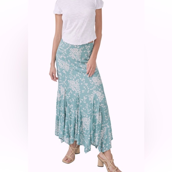 NWOT Free People Backseat Glamour maxi skirt - Picture 1 of 7